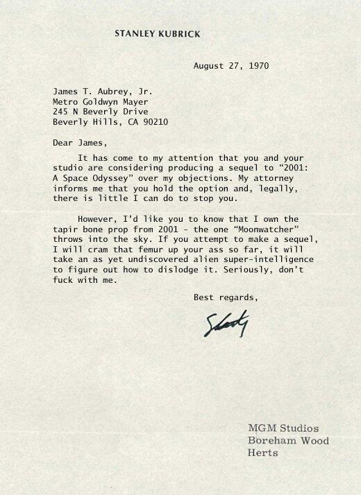 No-one Messed With Stanley Kubrick